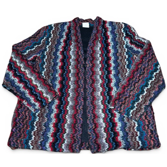 Graff Sweaters - Vintage Graff California Wear Open Cardigan Sweater Womens Sz 14